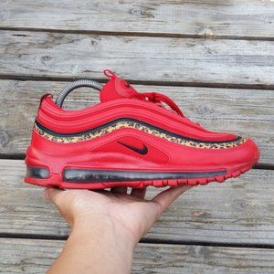 Women Nike Air Max 97 Leopard Pack Red Sneakers